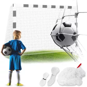 Plasă de poartă de fotbal Neo-Sport 215 x 150 x 90 cm