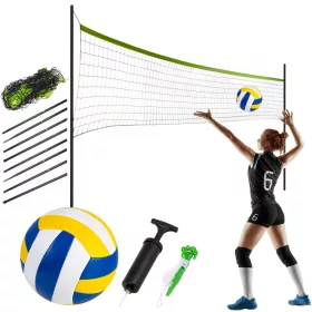 Fileu și cadru pentru volei și badminton 570 cm