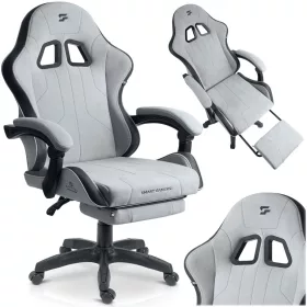   Scaun de gaming, scaun rotativ pentru gamer, suport pentru picioare tip găleată, Lokar Sofotel