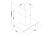 Hotă de bucătărie cu coș de fum 60 cm Berdsen BE-60A-T2 INOX