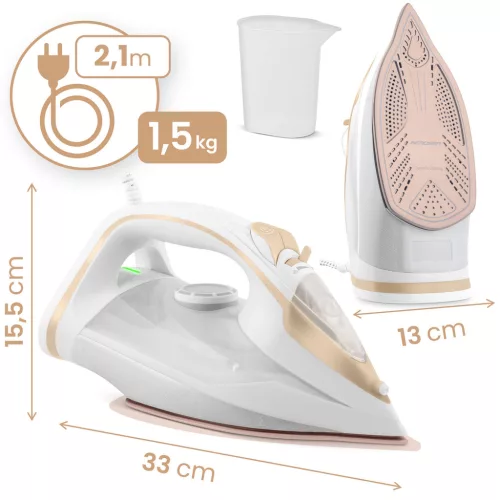 Fier de călcat cu abur Berdsen BD-330, 3000 W, înveliș ceramic, funcționare verticală