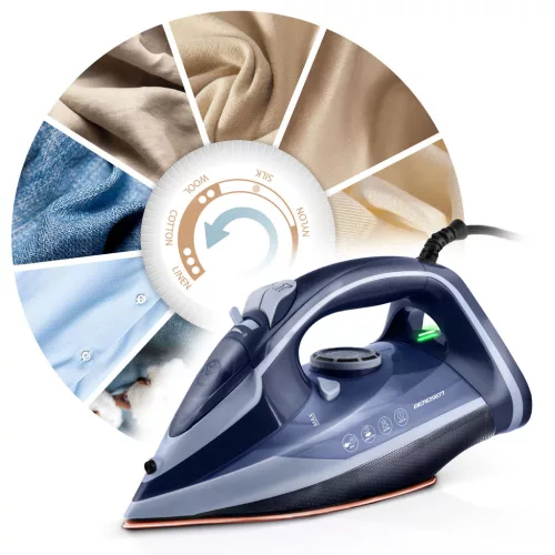 Fier de călcat cu abur Berdsen BD-330, 3000 W, înveliș ceramic, funcționare verticală
