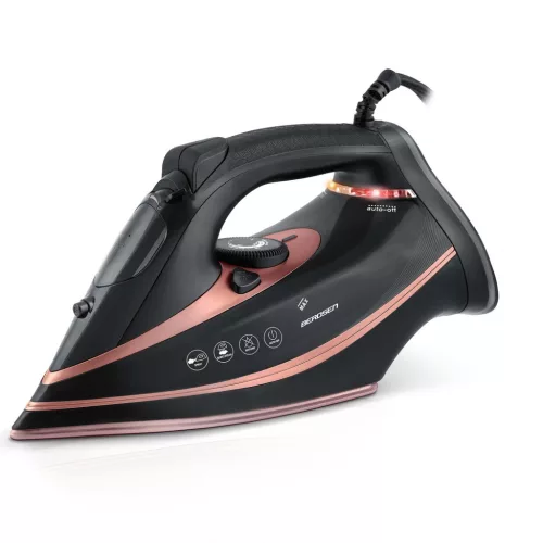 Fier de călcat cu abur Berdsen BD-332, 3000 W, înveliș ceramic, funcționare verticală