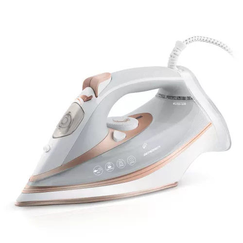 Fier de călcat cu abur Berdsen BD-332, 3000 W, înveliș ceramic, funcționare verticală