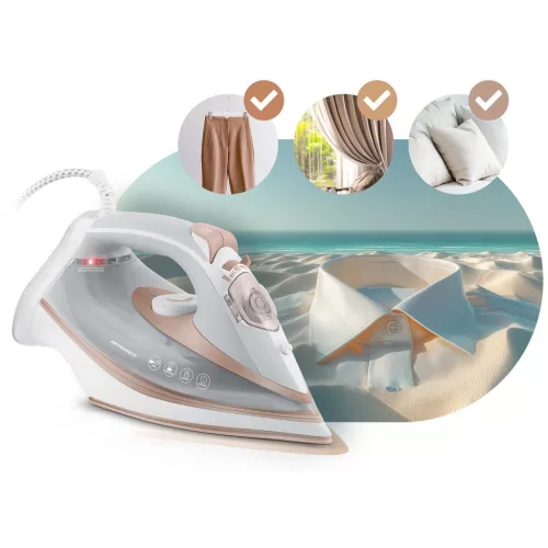 Fier de călcat cu abur Berdsen BD-332, 3000 W, înveliș ceramic, funcționare verticală