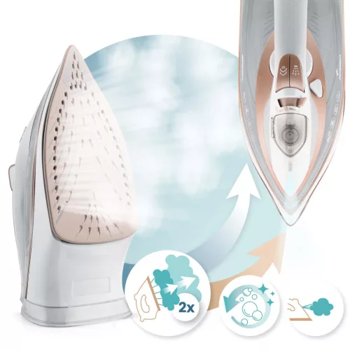 Fier de călcat cu abur Berdsen BD-332, 3000 W, înveliș ceramic, funcționare verticală