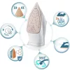 Fier de călcat cu abur Berdsen BD-332, 3000 W, înveliș ceramic, funcționare verticală