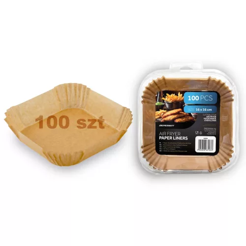 Hârtie de copt pentru inserții de friteuză 16 cm Berdsen - 100 buc