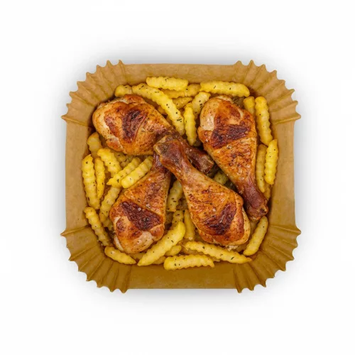 Hârtie de copt pentru inserții de friteuză 16 cm Berdsen - 100 buc