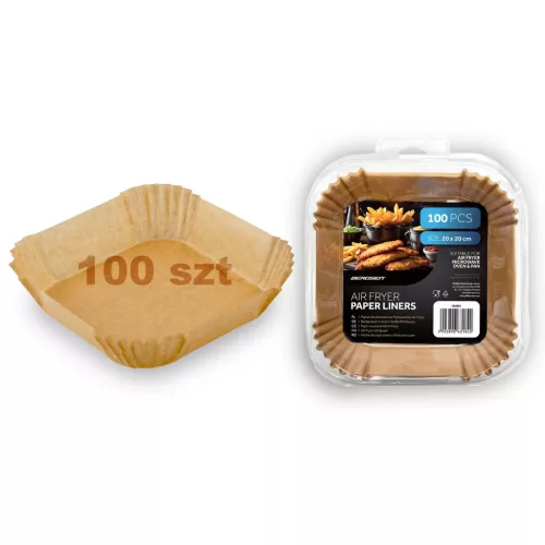Hârtie de copt pentru inserții de friteuză 20 cm Berdsen - 100 buc