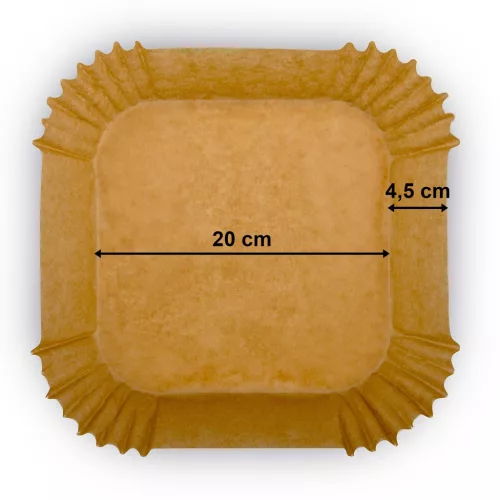 Hârtie de copt pentru inserții de friteuză 20 cm Berdsen - 100 buc