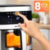 Friteuză cu aer fără grăsimi Friteuză cu aer Berdsen BD-656 argintie