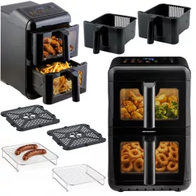   Friteuză cu aer, cameră dublă, verticală, 11,6 l, Berdsen 3000W BD-663