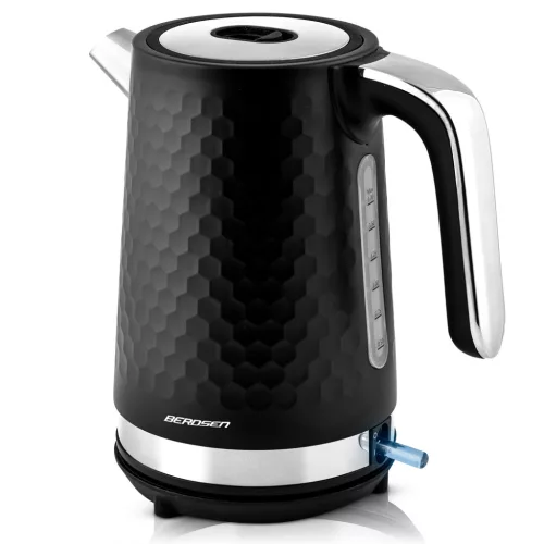 Fierbător electric Berdsen BD-705 1,7 l, negru și argintiu