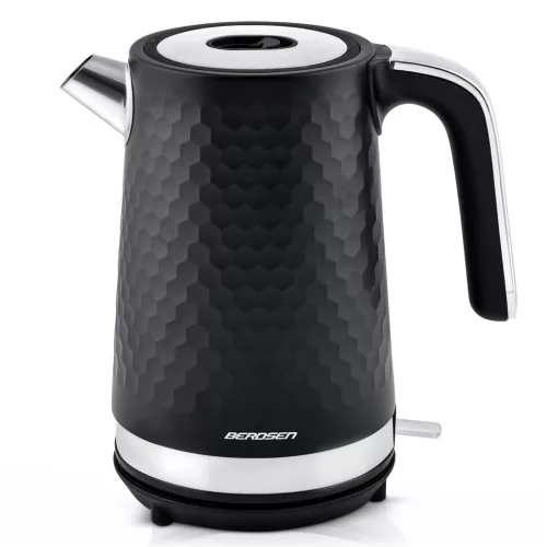 Fierbător electric Berdsen BD-705 1,7 l, negru și argintiu