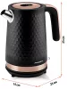 Fierbător electric Berdsen BD-705 1,7l, negru și cupru