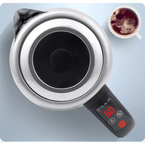 Fierbător electric din sticlă cu control al temperaturii 1,7 l 2200 W Berdsen BD-714