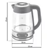 Fierbător electric din sticlă cu control al temperaturii 1,8 l 2200 W Berdsen BD-715