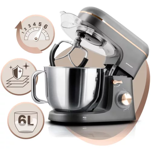 Mixer planetar Berdsen BD-756 3 în 1, robot de bucătărie, 6 l
