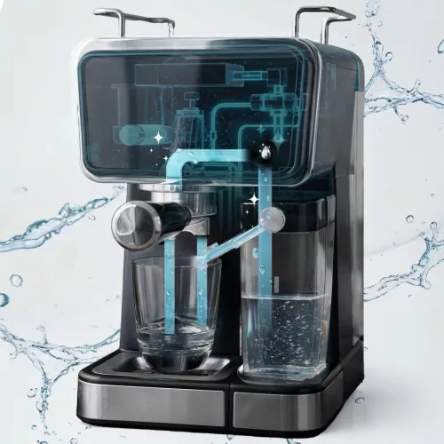 Aparat de cafea Berdsen BD-773 negru cu spumă de lapte de 20 bari