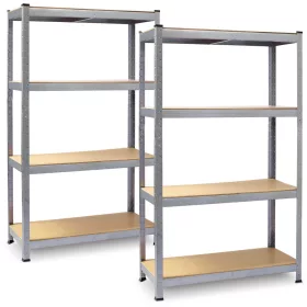   Raft metalic pentru depozitare, set de 2, 150 x 75 x 30 cm Plonos PL-700