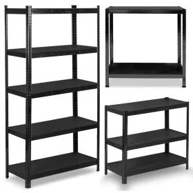   Raft metalic de depozitare 180 x 90 x 40 cm Humberg HR-851 negru
