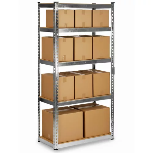 Raft metalic de depozitare 183 x 90 x 40 cm Humberg HR-853 argintiu