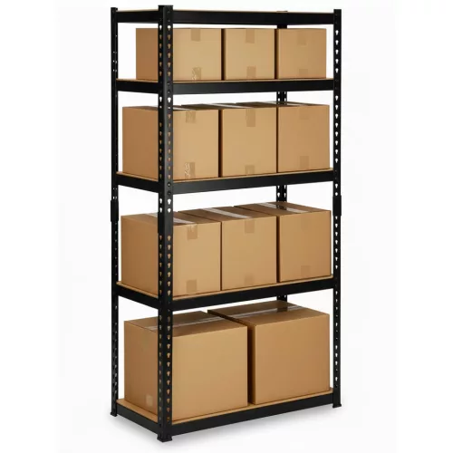 Raft metalic de depozitare 183 x 90 x 40 cm Humberg HR-853 negru