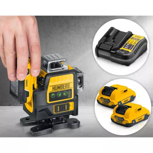 Laser cu linii în cruce într-o geantă + trepied Humberg HM-171