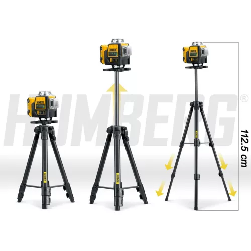 Laser cu linii în cruce într-o geantă + trepied Humberg HM-171
