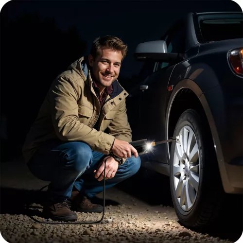 Mini compresor electric acționat de la brichetă - HM-251 Humberg