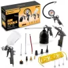 Trusă de scule pneumatice cu 18 piese pentru compresorul Humberbg HM-256