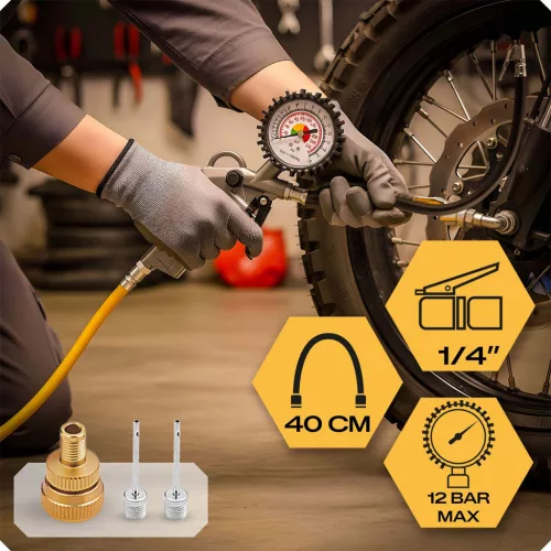 Trusă de scule pneumatice cu 8 piese pentru compresorul Humberbg HM-256
