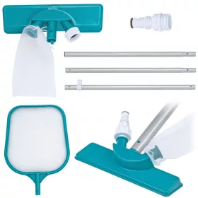   Kit de curățare a piscinei, lance de 167 cm + aspirator + plasă Bestway 58013