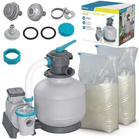 Pompă de nisip 11355 l/h + nisip 50 kg Bestway