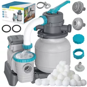   Pompă filtrantă cu nisip Bestway Flowclear pentru piscine + bile filtrante, 6056 l/h - Bestway 58497