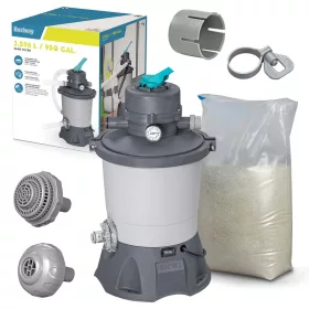 Pompă de nisip 3596 l/h + Nisip 25kg Bestway