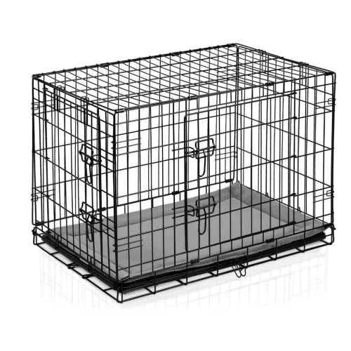 Cușcă metalică pentru câini + pat 75 x 45 x 54 cm PH-200