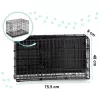 Cușcă metalică pentru câini + pat 75 x 45 x 54 cm PH-200