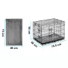 Cușcă metalică pentru câini + pat 75 x 45 x 54 cm PH-200