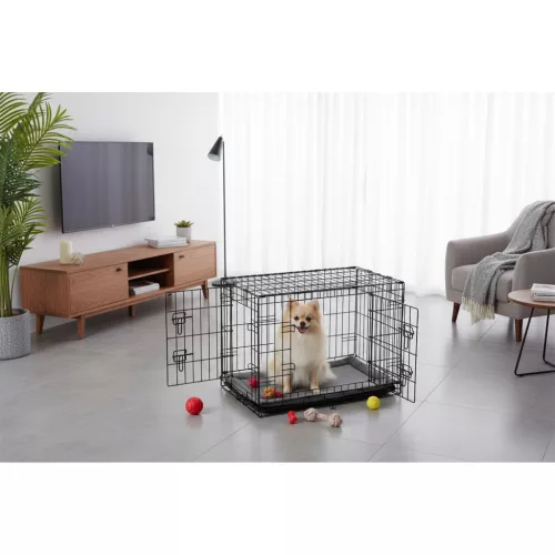 Cușcă metalică pentru câini + pat 75 x 45 x 54 cm PH-200