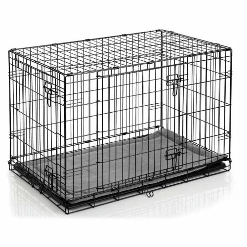 Cușcă metalică pentru câini + pat 91 x 57 x 62 cm PH-201
