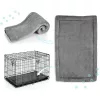 Cușcă metalică pentru câini + pat 91 x 57 x 62 cm PH-201