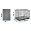 Cușcă metalică pentru câini + pat 107 x 71 x 77 cm PH-202