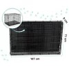 Cușcă metalică pentru câini + pat 107 x 71 x 77 cm PH-202
