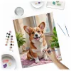 Pictură pe număr 40x50 cm Massido Câine Corgi