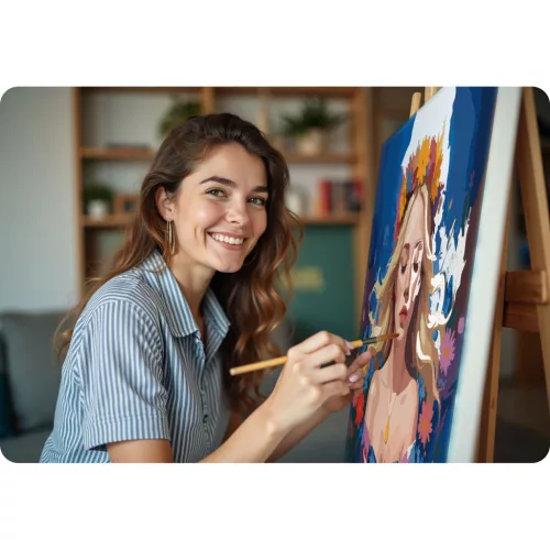 Pictură pe numere 40x50 cm Massido Portret feminin