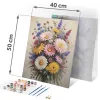 Tablou pentru pictură după numere 40x50 cm Flori Massido