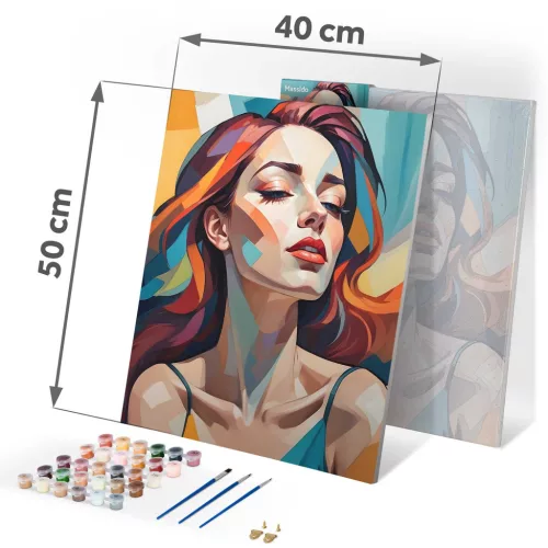 Pictură pe numere 40x50 cm Massido Portret feminin