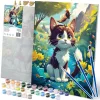 Tablou pictat după numere 40x50 cm Massido Kotek